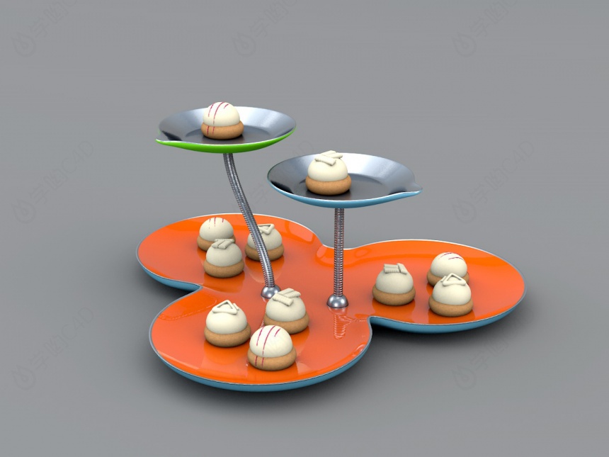 花式蛋糕C4D模型