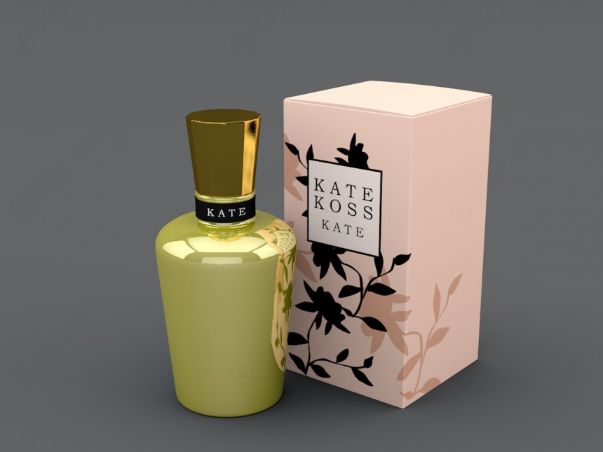法国香水C4D模型