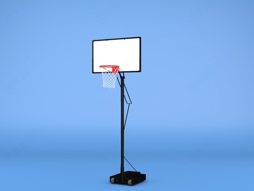 篮球筐篮球架C4D模型