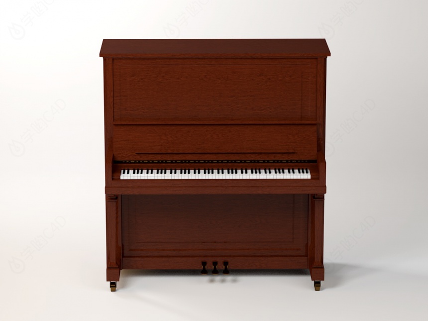 钢琴C4D模型