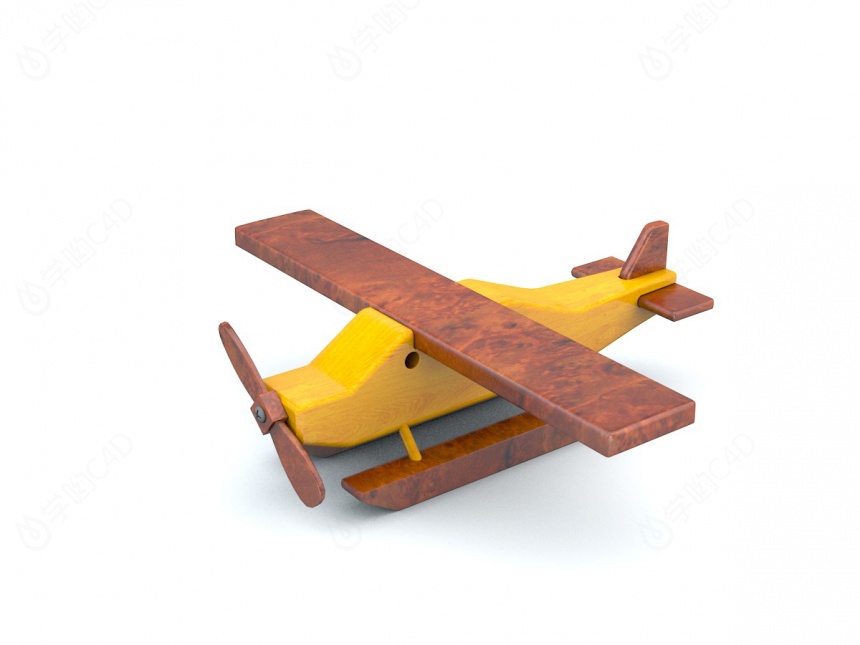 玩具飞机C4D模型