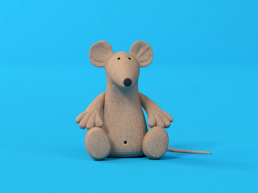 玩具老鼠C4D模型