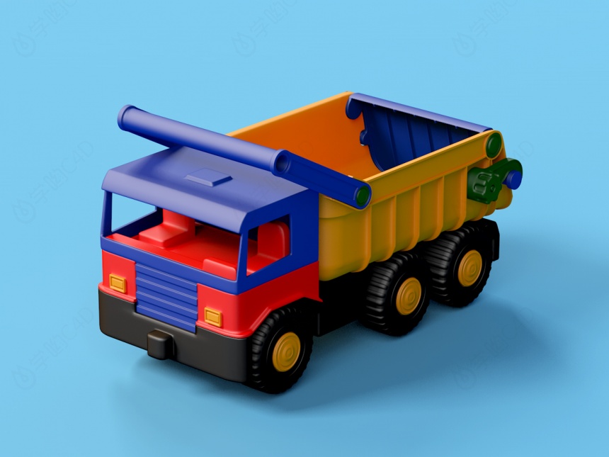 玩具卡车C4D模型