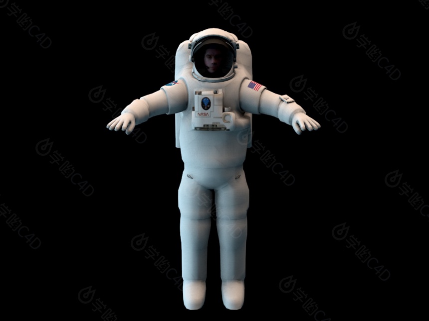 太空宇航员C4D模型
