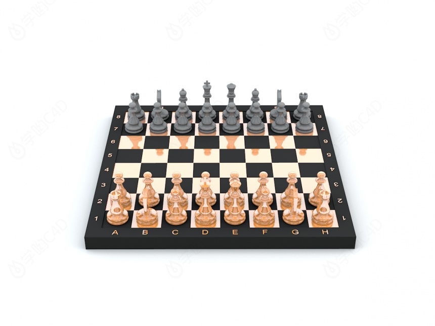 国际象棋C4D模型