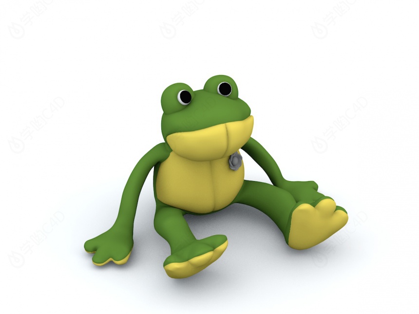 青蛙儿童玩具C4D模型