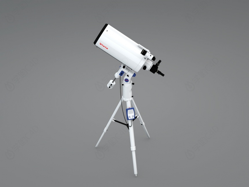 天文望远镜C4D模型