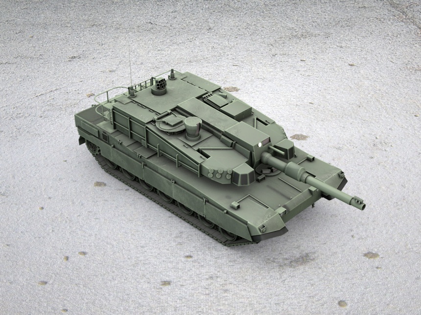 军事坦克C4D模型