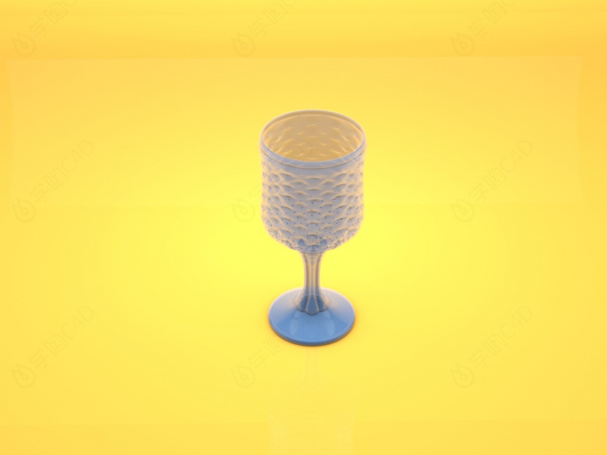 玻璃水杯C4D模型