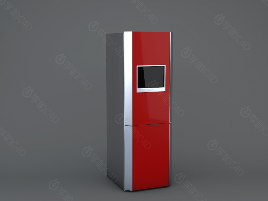 家用电冰箱C4D模型