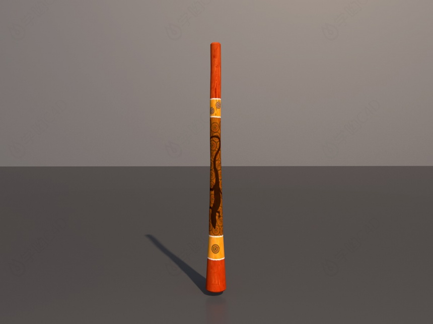 乐器笛子C4D模型