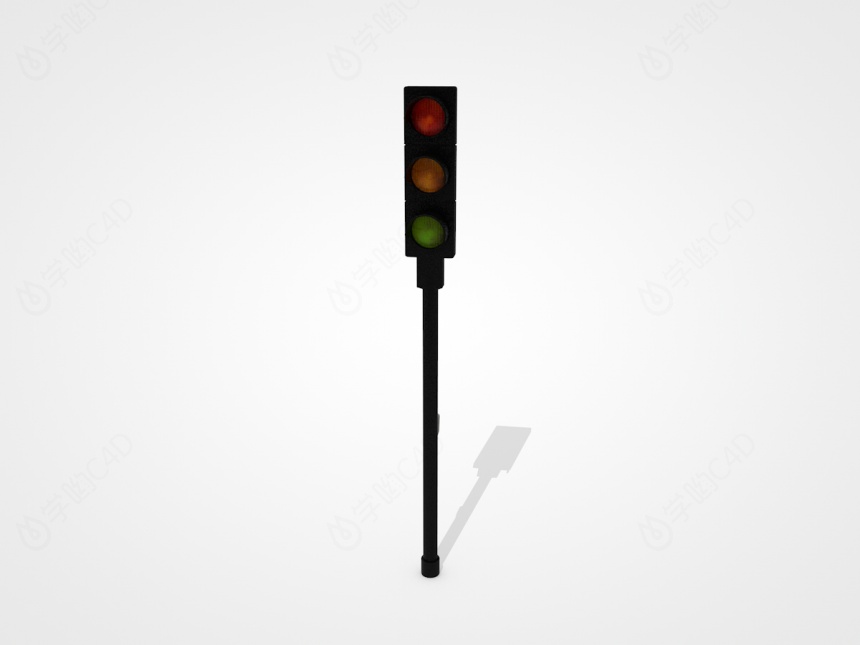 交通信号灯C4D模型
