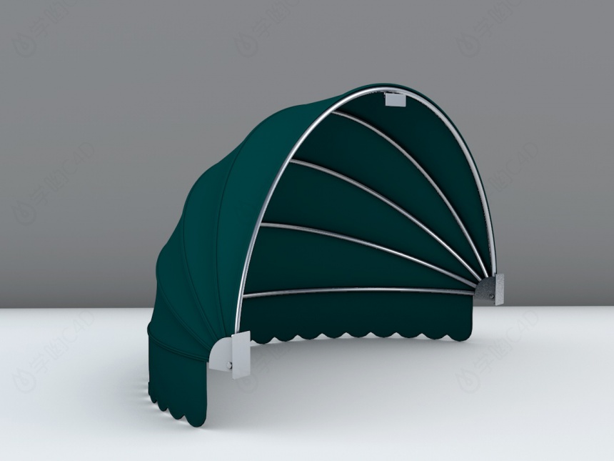智能遮阳篷C4D模型
