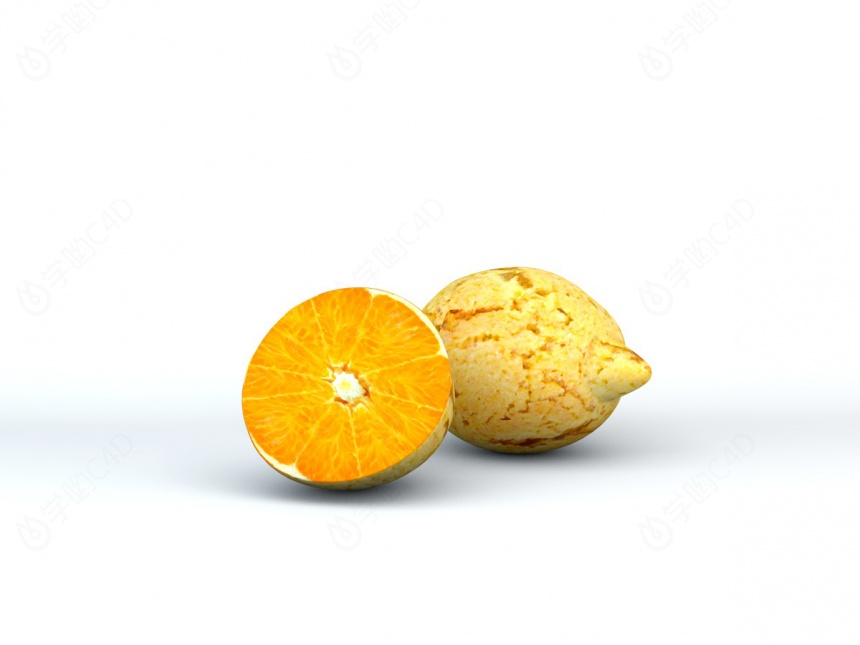 橘子饰品C4D模型