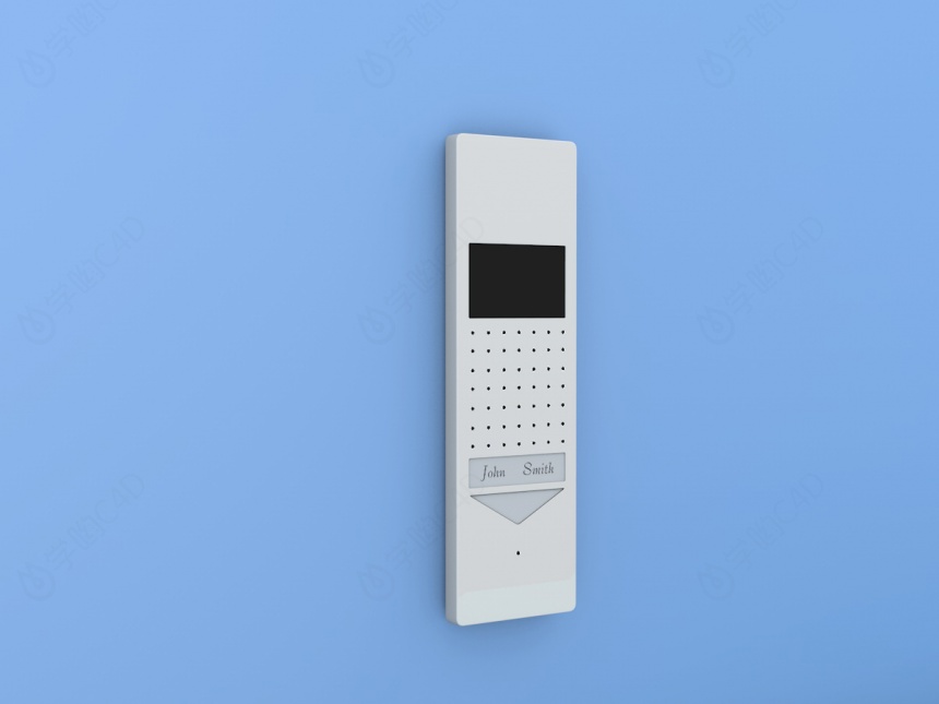 门铃呼叫器C4D模型