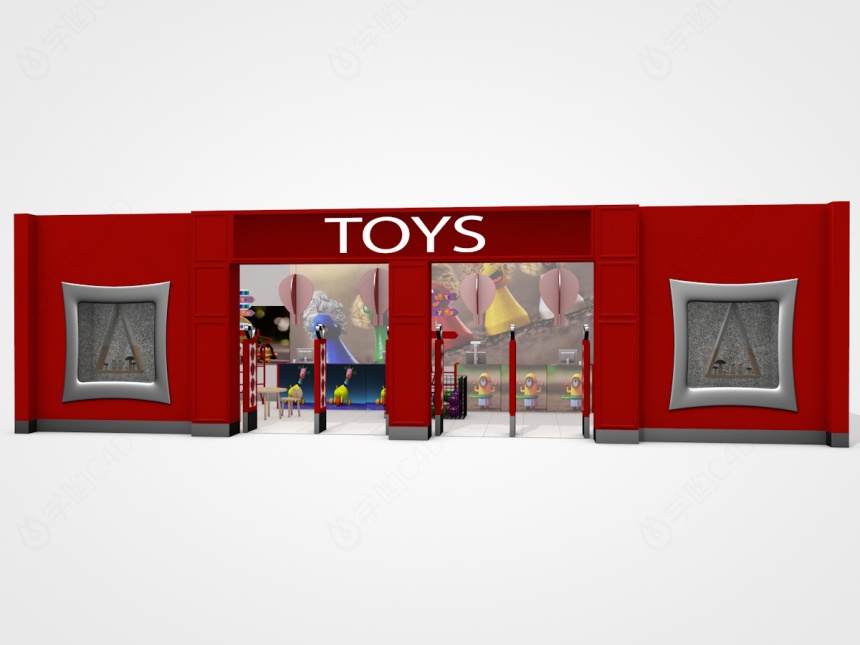 玩具店C4D模型