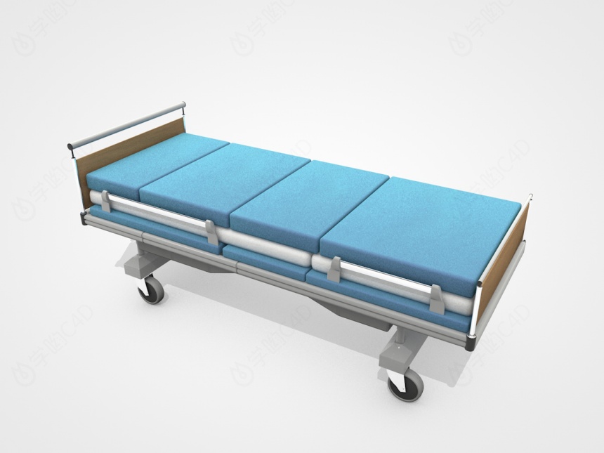 医院病床C4D模型