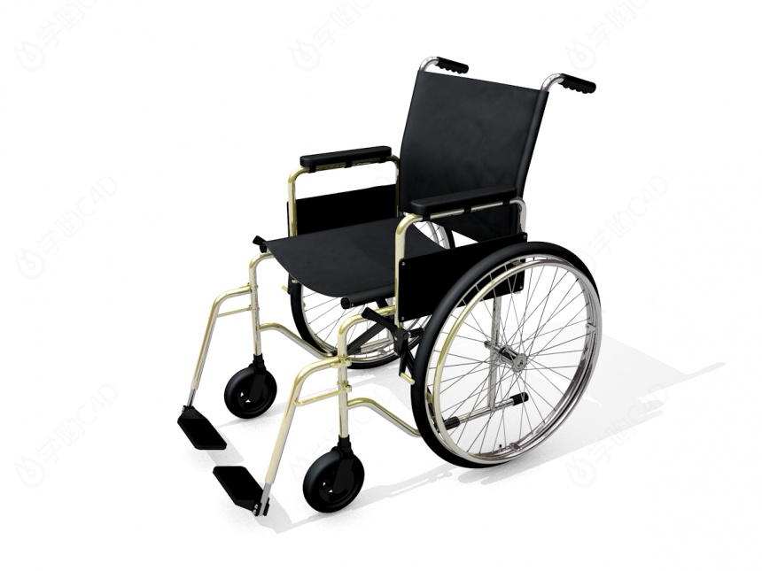 轮椅C4D模型