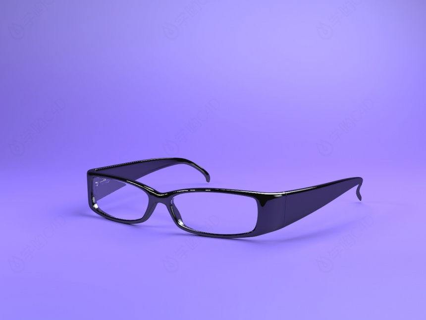 时尚眼镜C4D模型