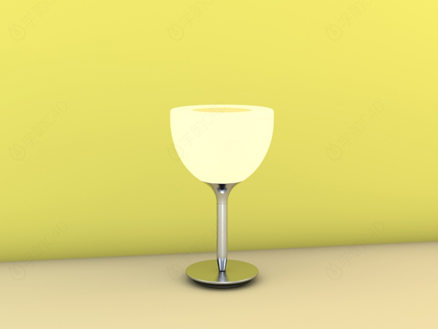 酒杯灯具C4D模型