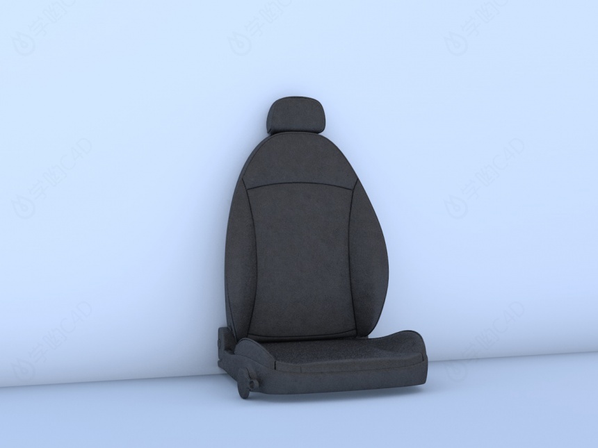 汽车真皮座椅C4D模型