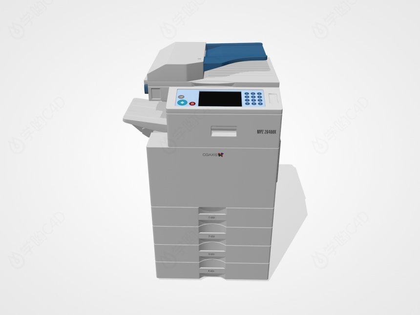 办公用品打印机C4D模型