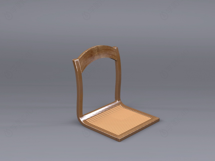 日式跪椅C4D模型