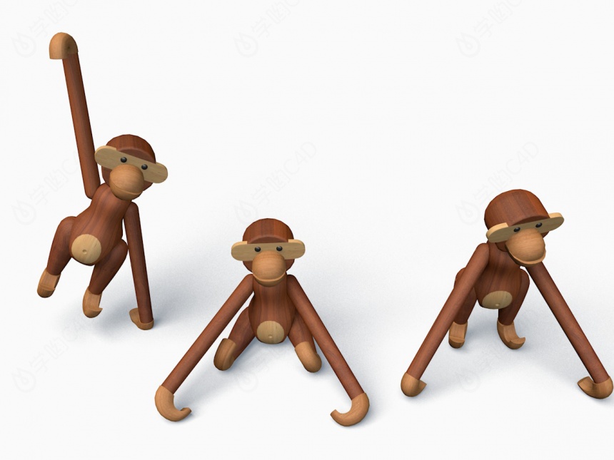 猴子玩具C4D模型