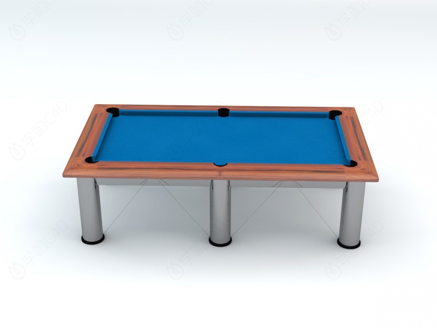 室内台球桌C4D模型
