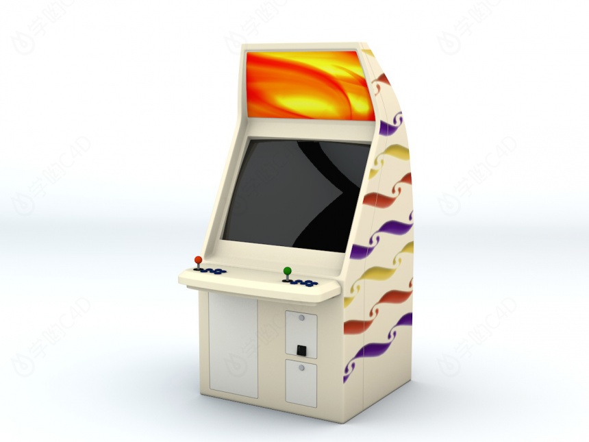电子游戏机C4D模型