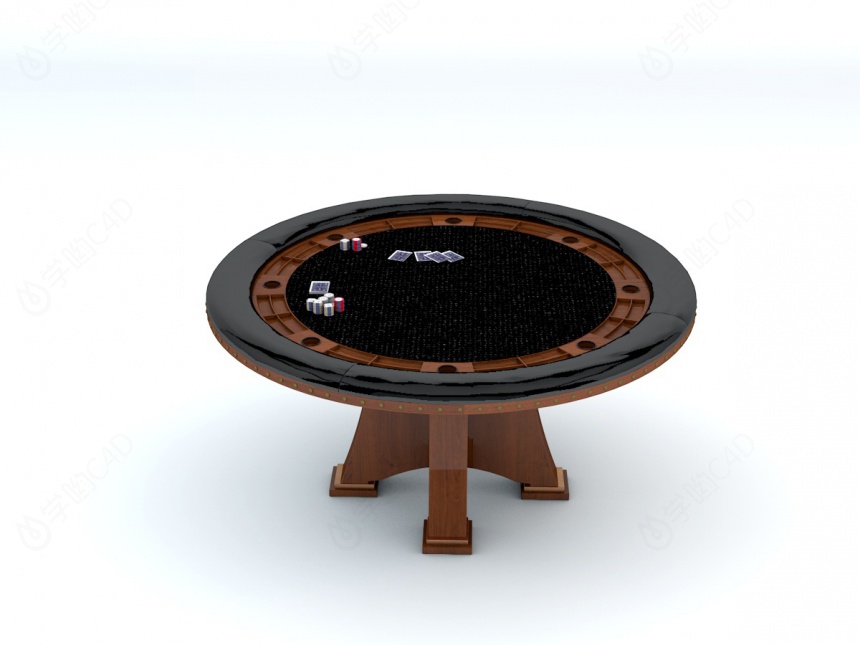 圆形赌博桌C4D模型