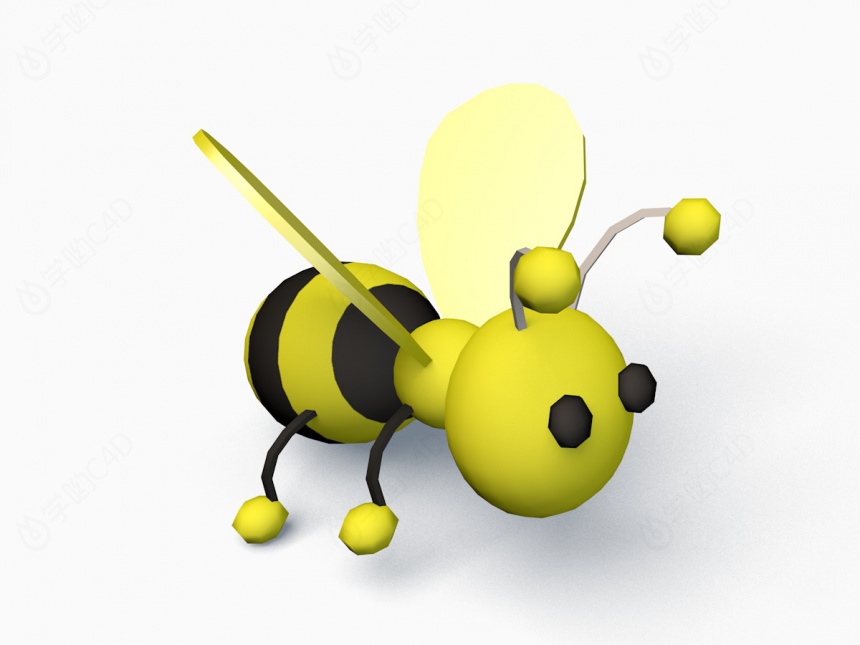 蜜蜂玩具C4D模型