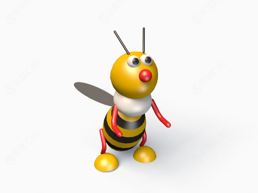 蜜蜂玩具C4D模型