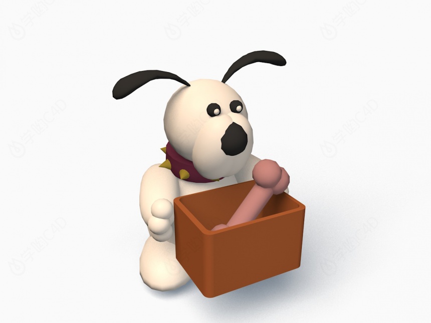 狗狗玩具C4D模型