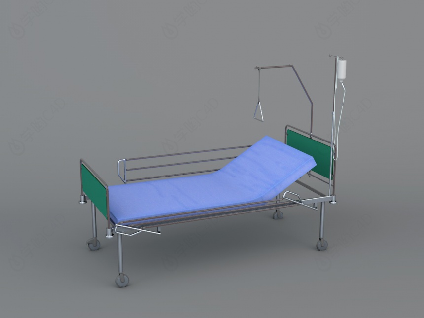 可移动护理床C4D模型