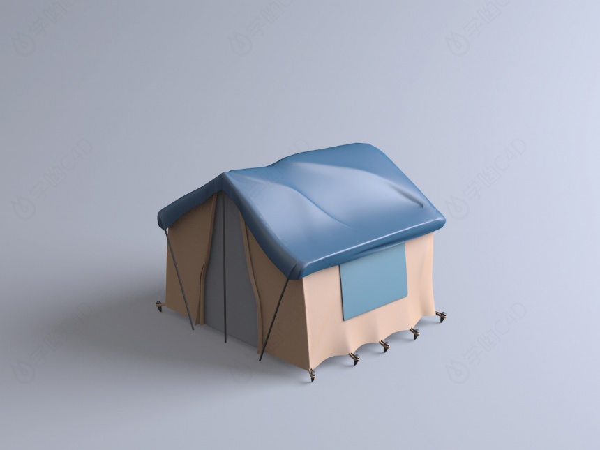 帐篷C4D模型