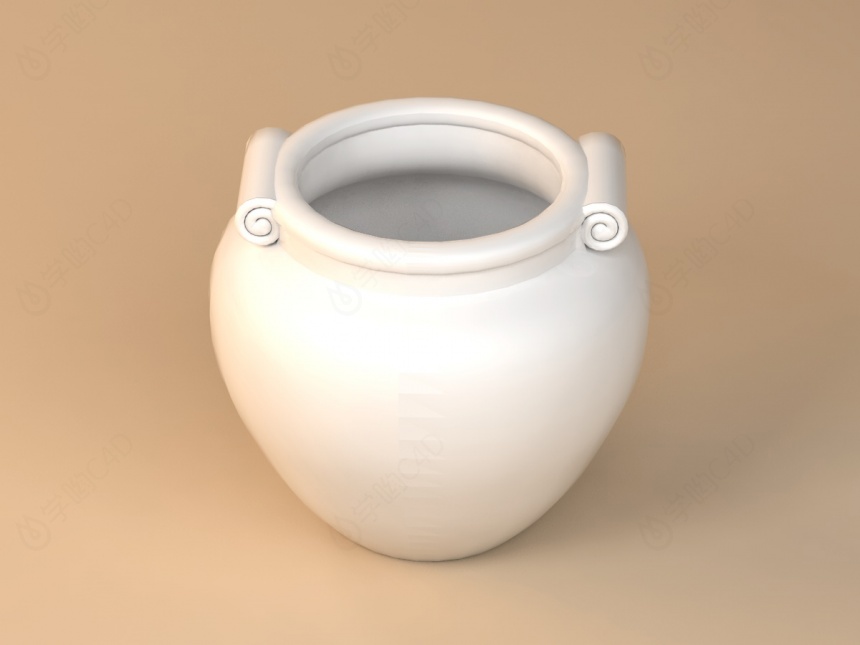 罐陶罐C4D模型