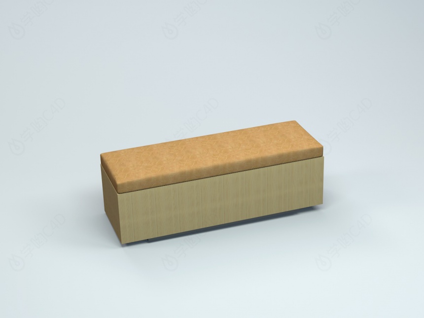 沙发长凳C4D模型