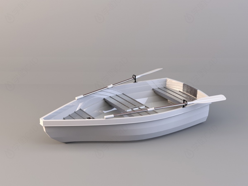 小舟C4D模型