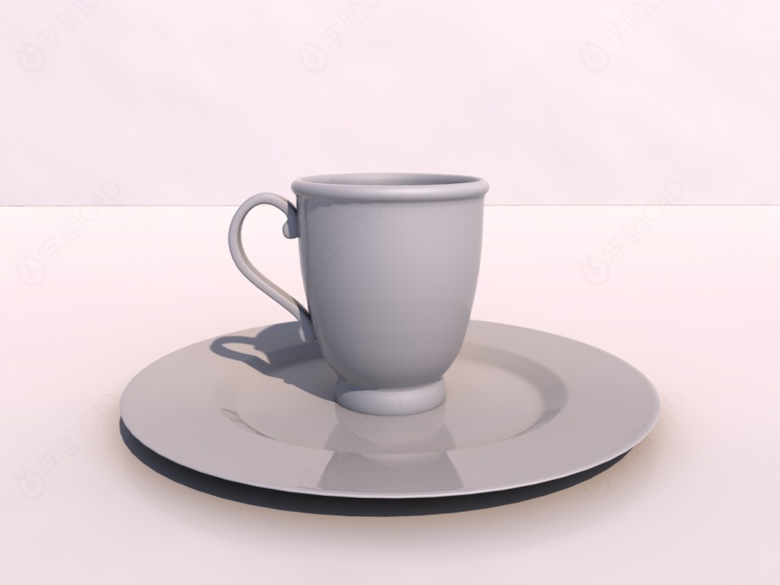 瓷器杯子C4D模型