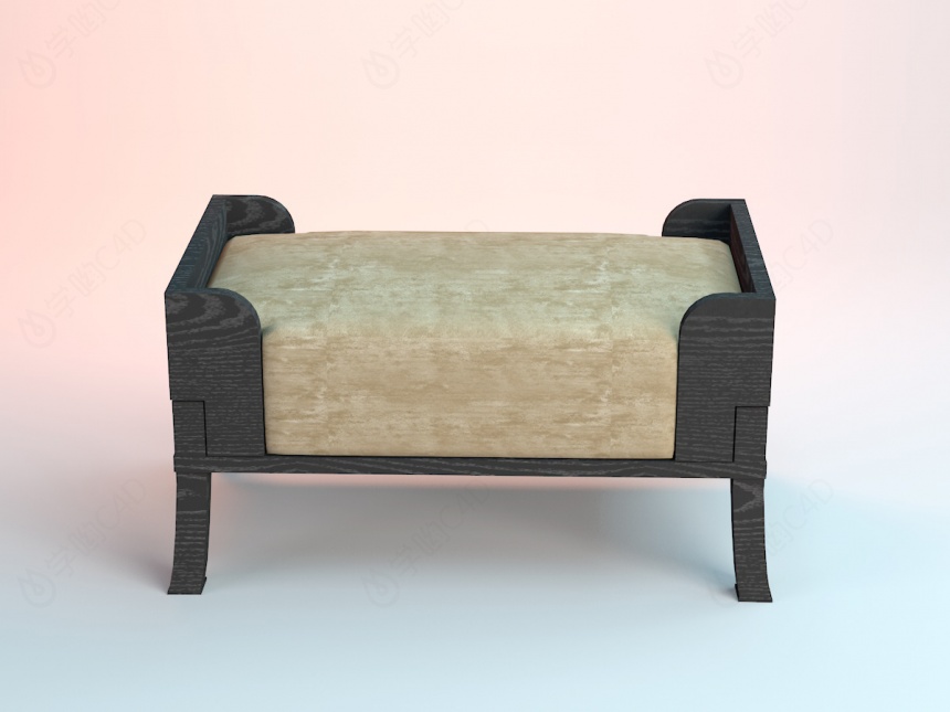 创意沙发凳C4D模型