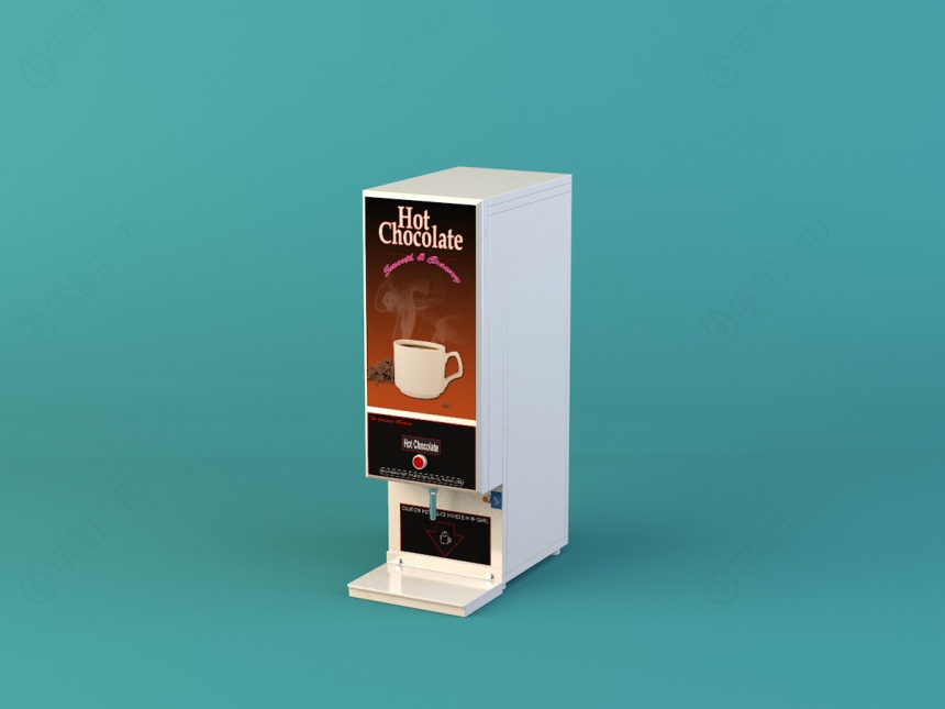 意大利咖啡机C4D模型