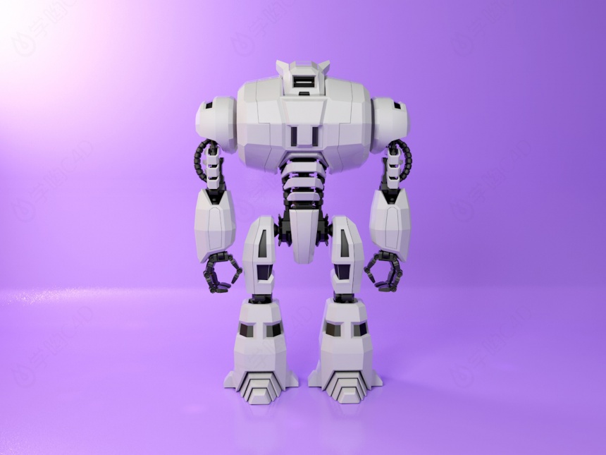 智能机器人C4D模型