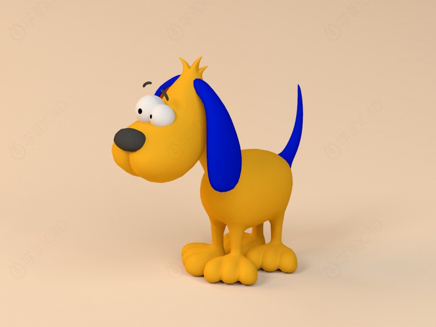 狗模型玩具C4D模型