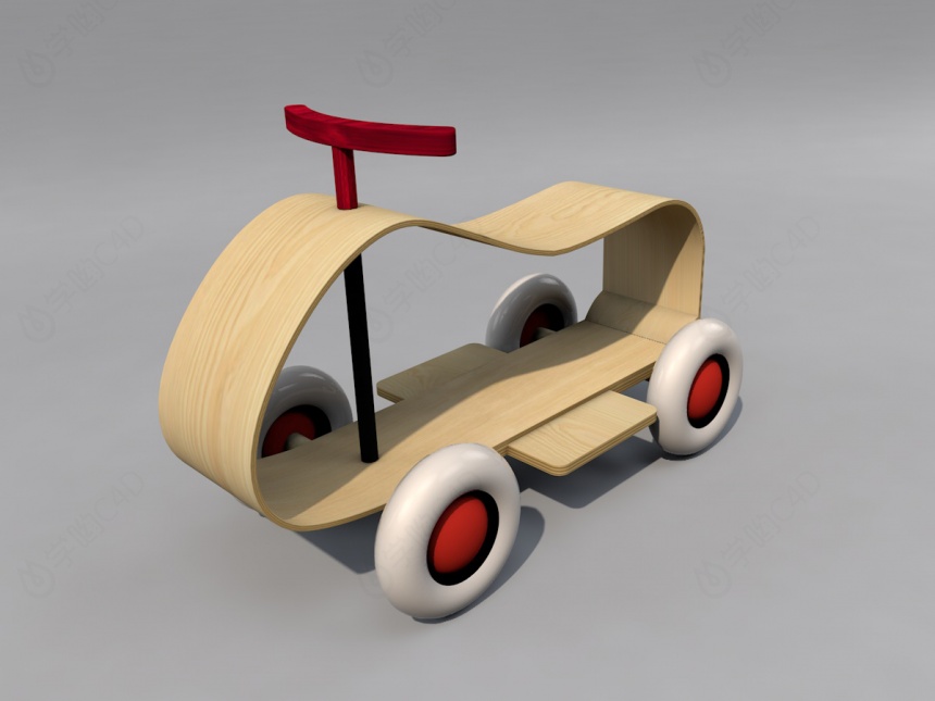 儿童玩具车C4D模型