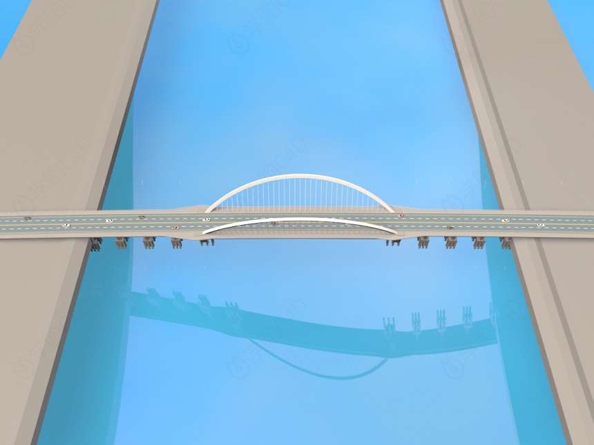 桥梁设施C4D模型