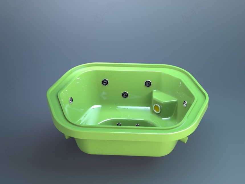 儿童浴缸C4D模型