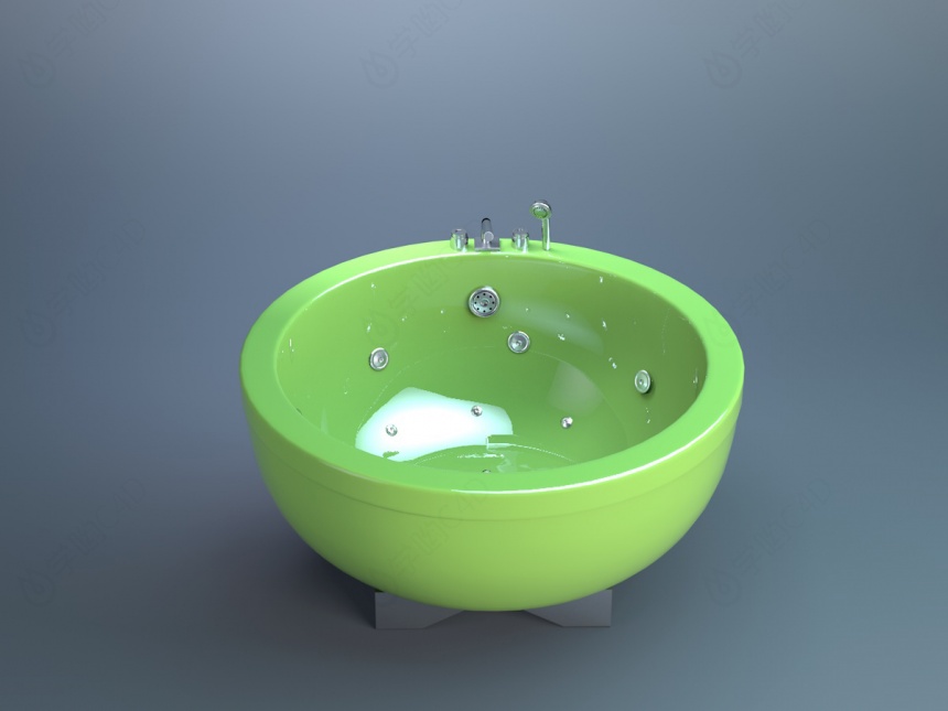 圆形浴缸C4D模型
