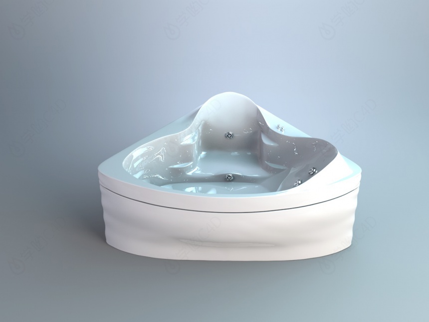 新款多功能浴缸C4D模型