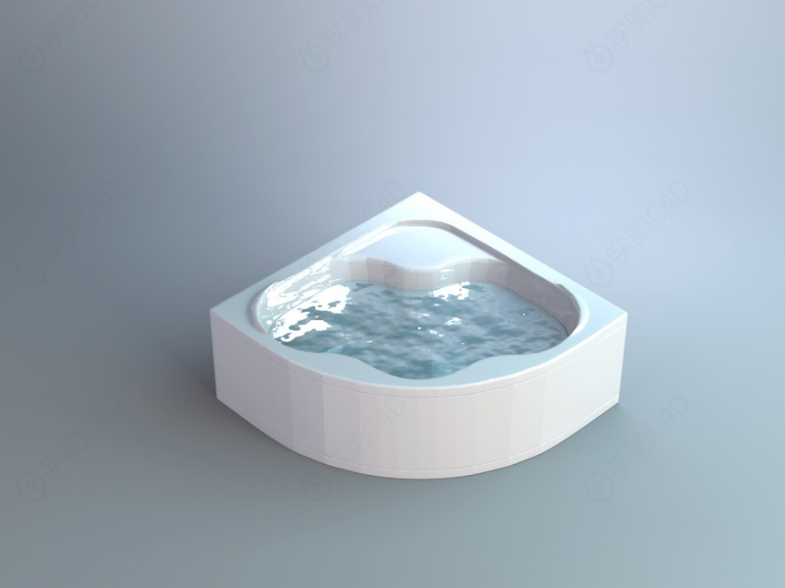 卫生间浴盆C4D模型